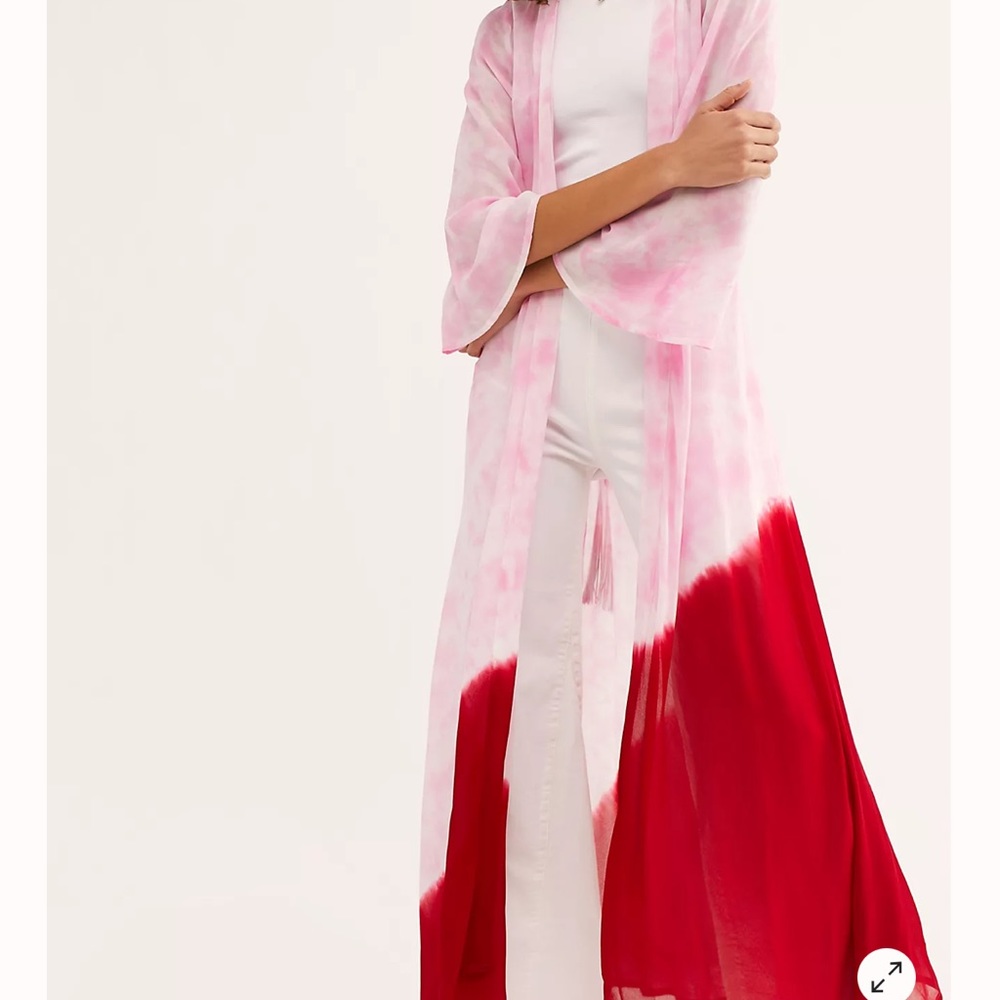 FREE PEOPLE Electric Tie-Dye Kimono